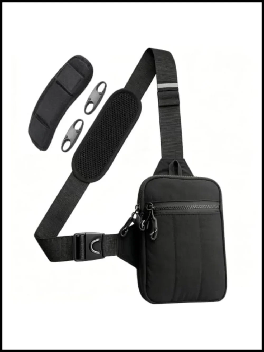 Anti Theft Sling Bag for Men Crossbody Chest Bag Over Shoulder Purse Travel